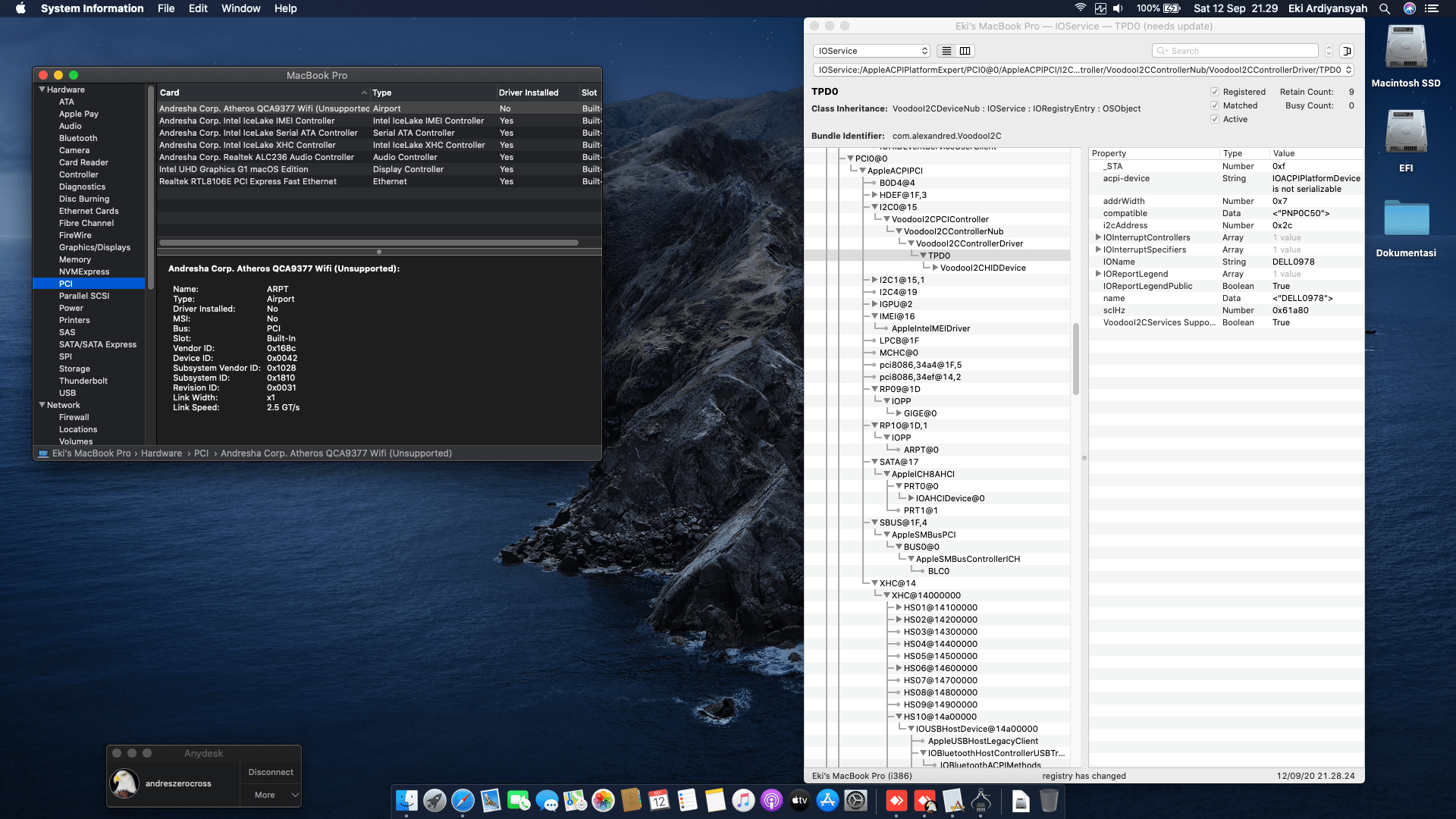 Dell Inspiron 14 3493 [IceLake + Intel UHD G1 + I2C] 9